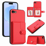 Étui portefeuille antivol RFID avec bouton, pour iPhone SE 2022 / 2020, pour iPhone 13 Pro Max, pour iPhone 13 Pro, pour iPhone 13, pour iPhone 13 mini, pour iPhone 12, pour iPhone 12 Pro Max, pour iPhone 12 Pro