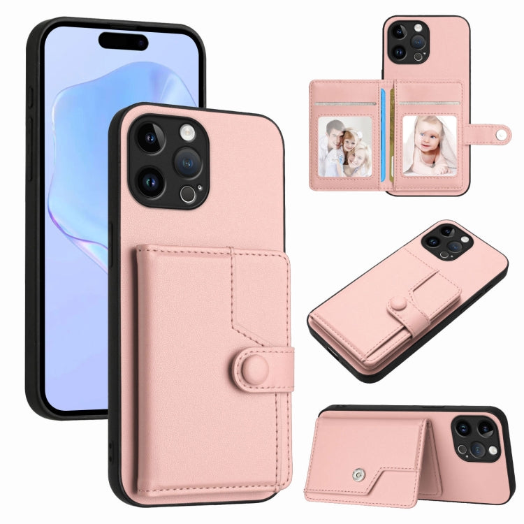 Étui portefeuille antivol RFID avec bouton, pour iPhone SE 2022 / 2020, pour iPhone 13 Pro Max, pour iPhone 13 Pro, pour iPhone 13, pour iPhone 13 mini, pour iPhone 12, pour iPhone 12 Pro Max, pour iPhone 12 Pro
