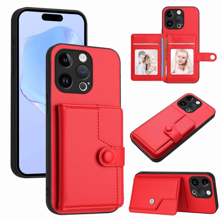 Étui portefeuille antivol RFID avec bouton, pour iPhone SE 2022 / 2020, pour iPhone 13 Pro Max, pour iPhone 13 Pro, pour iPhone 13, pour iPhone 13 mini, pour iPhone 12, pour iPhone 12 Pro Max, pour iPhone 12 Pro