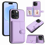 Étui portefeuille antivol RFID avec bouton, pour iPhone SE 2022 / 2020, pour iPhone 13 Pro Max, pour iPhone 13 Pro, pour iPhone 13, pour iPhone 13 mini, pour iPhone 12, pour iPhone 12 Pro Max, pour iPhone 12 Pro