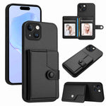 Étui portefeuille antivol RFID avec bouton, pour iPhone SE 2022 / 2020, pour iPhone 13 Pro Max, pour iPhone 13 Pro, pour iPhone 13, pour iPhone 13 mini, pour iPhone 12, pour iPhone 12 Pro Max, pour iPhone 12 Pro