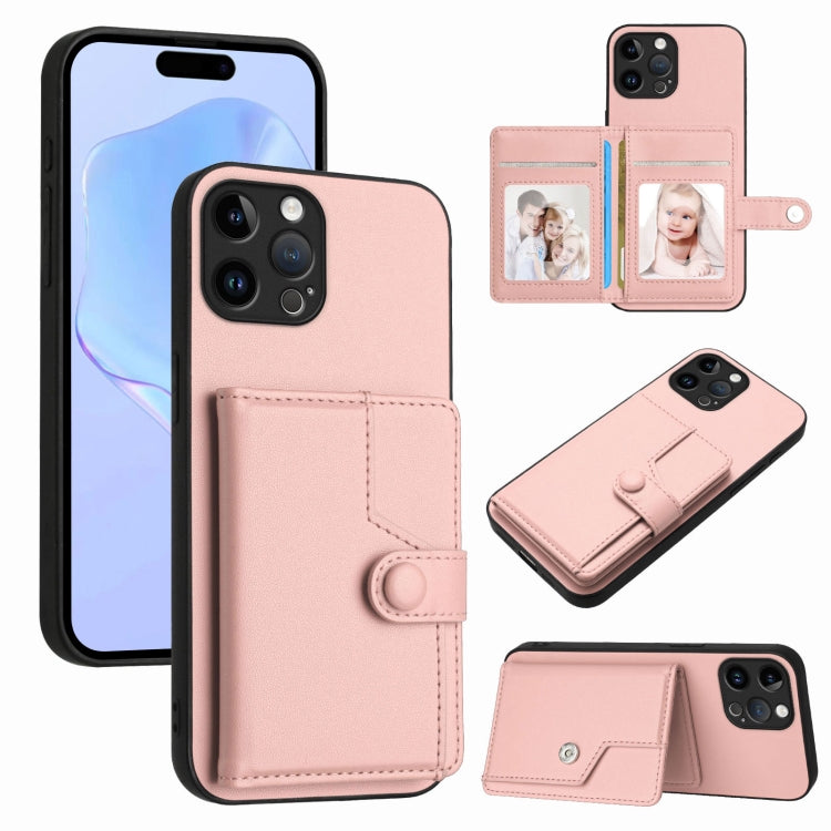 Étui portefeuille antivol RFID avec bouton, pour iPhone SE 2022 / 2020, pour iPhone 13 Pro Max, pour iPhone 13 Pro, pour iPhone 13, pour iPhone 13 mini, pour iPhone 12, pour iPhone 12 Pro Max, pour iPhone 12 Pro