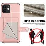 Étui de téléphone antivol RFID avec bouton, pour iPhone 12 mini, pour iPhone 11 Pro Max, pour iPhone 11, pour iPhone 11 Pro, pour iPhone XS / X, pour iPhone XR, pour iPhone XS Max, pour iPhone 8 Plus / 7 Plus