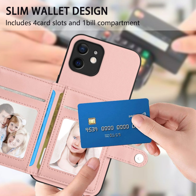 Étui de téléphone antivol RFID avec bouton, pour iPhone 12 mini, pour iPhone 11 Pro Max, pour iPhone 11, pour iPhone 11 Pro, pour iPhone XS / X, pour iPhone XR, pour iPhone XS Max, pour iPhone 8 Plus / 7 Plus