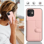 Étui de téléphone antivol RFID avec bouton, pour iPhone 12 mini, pour iPhone 11 Pro Max, pour iPhone 11, pour iPhone 11 Pro, pour iPhone XS / X, pour iPhone XR, pour iPhone XS Max, pour iPhone 8 Plus / 7 Plus