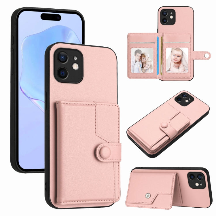 Étui de téléphone antivol RFID avec bouton, pour iPhone 12 mini, pour iPhone 11 Pro Max, pour iPhone 11, pour iPhone 11 Pro, pour iPhone XS / X, pour iPhone XR, pour iPhone XS Max, pour iPhone 8 Plus / 7 Plus