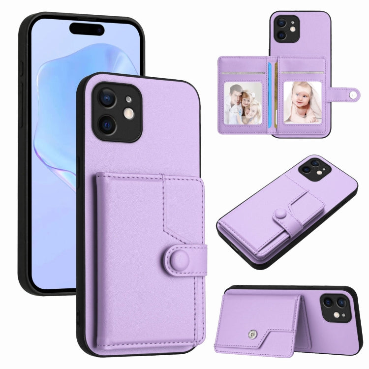 Étui de téléphone antivol RFID avec bouton, pour iPhone 12 mini, pour iPhone 11 Pro Max, pour iPhone 11, pour iPhone 11 Pro, pour iPhone XS / X, pour iPhone XR, pour iPhone XS Max, pour iPhone 8 Plus / 7 Plus