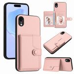 Étui de téléphone antivol RFID avec bouton, pour iPhone 12 mini, pour iPhone 11 Pro Max, pour iPhone 11, pour iPhone 11 Pro, pour iPhone XS / X, pour iPhone XR, pour iPhone XS Max, pour iPhone 8 Plus / 7 Plus