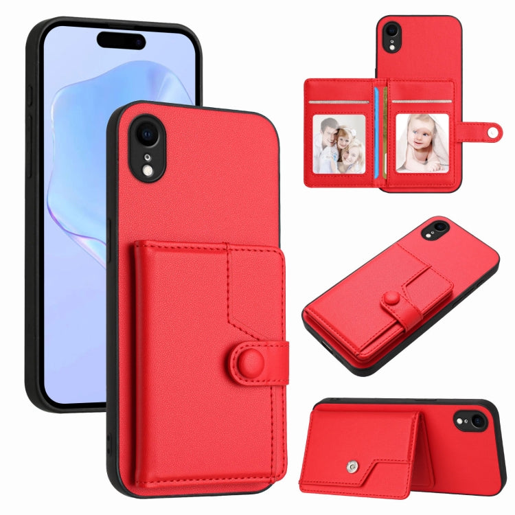 Étui de téléphone antivol RFID avec bouton, pour iPhone 12 mini, pour iPhone 11 Pro Max, pour iPhone 11, pour iPhone 11 Pro, pour iPhone XS / X, pour iPhone XR, pour iPhone XS Max, pour iPhone 8 Plus / 7 Plus