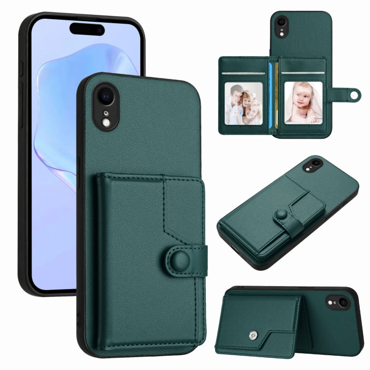 Étui de téléphone antivol RFID avec bouton, pour iPhone 12 mini, pour iPhone 11 Pro Max, pour iPhone 11, pour iPhone 11 Pro, pour iPhone XS / X, pour iPhone XR, pour iPhone XS Max, pour iPhone 8 Plus / 7 Plus