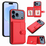 Étui de téléphone antivol RFID avec pochette pour cartes à bouton, Pour iPhone 17 Pro Max, Pour iPhone 17 Pro, Pour iPhone 17, Pour iPhone Air, Pour iPhone 16 Pro Max, Pour iPhone 16 Pro, Pour iPhone 16 Plus, Pour iPhone 16