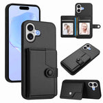 Étui de téléphone antivol RFID avec pochette pour cartes à bouton, Pour iPhone 17 Pro Max, Pour iPhone 17 Pro, Pour iPhone 17, Pour iPhone Air, Pour iPhone 16 Pro Max, Pour iPhone 16 Pro, Pour iPhone 16 Plus, Pour iPhone 16