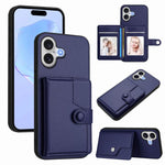 Étui de téléphone antivol RFID avec pochette pour cartes à bouton, Pour iPhone 17 Pro Max, Pour iPhone 17 Pro, Pour iPhone 17, Pour iPhone Air, Pour iPhone 16 Pro Max, Pour iPhone 16 Pro, Pour iPhone 16 Plus, Pour iPhone 16