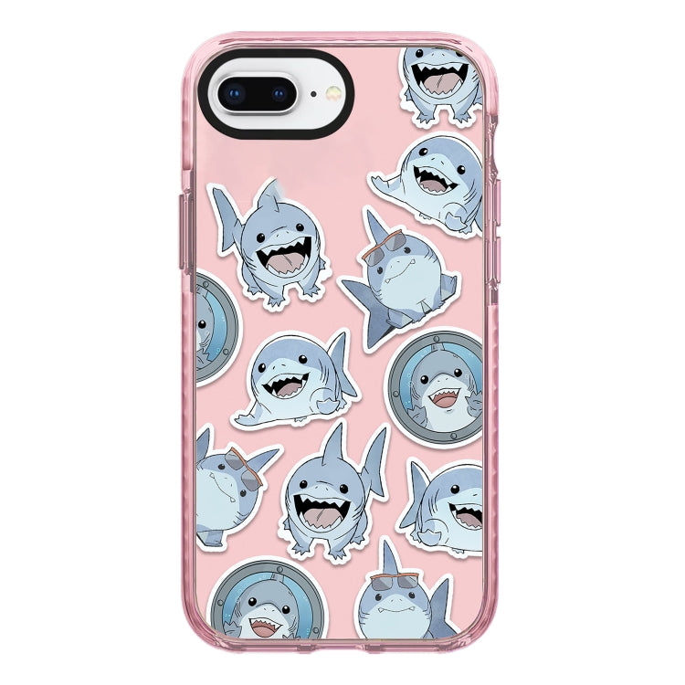 Simple Illustration Pattern Full Coverage Phone Case, For iPhone 7 Plus / 8 Plus