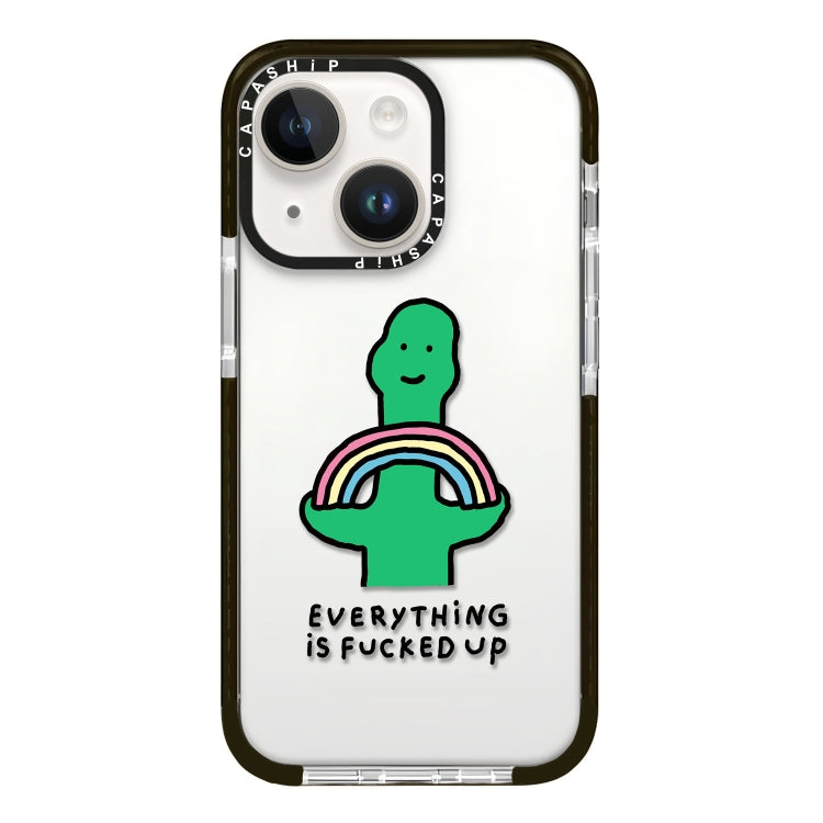 Simple Illustration Pattern Full Coverage Phone Case, For iPhone 13 mini
