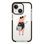 Simple Illustration Pattern Full Coverage Phone Case, For iPhone 14
