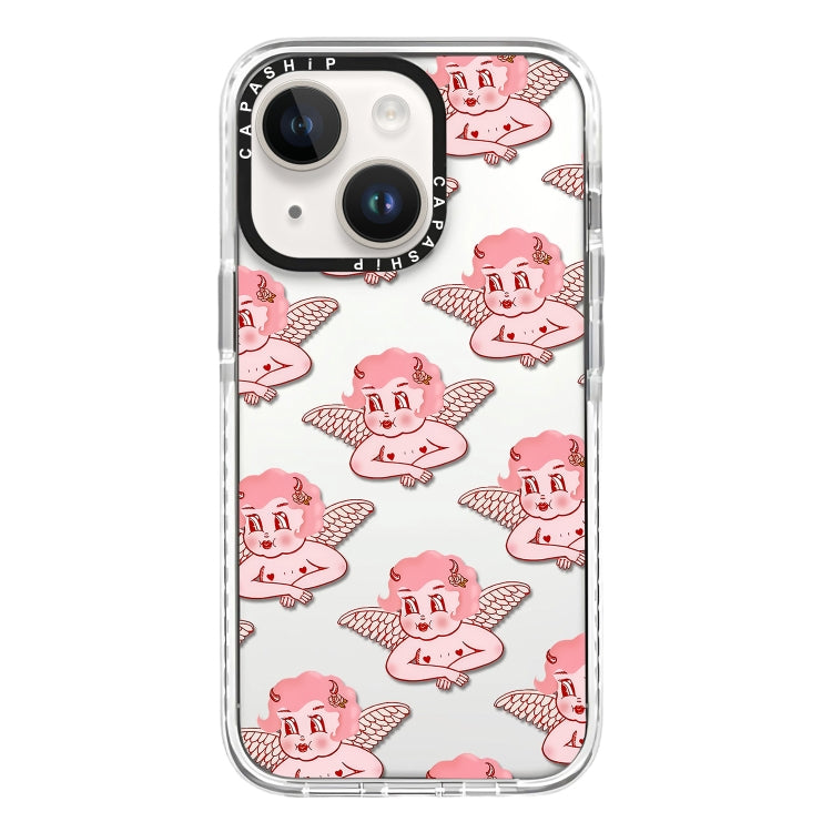 Simple Illustration Pattern Full Coverage Phone Case, For iPhone 14 Plus