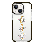 Simple Illustration Pattern Full Coverage Phone Case, For iPhone 15 Plus