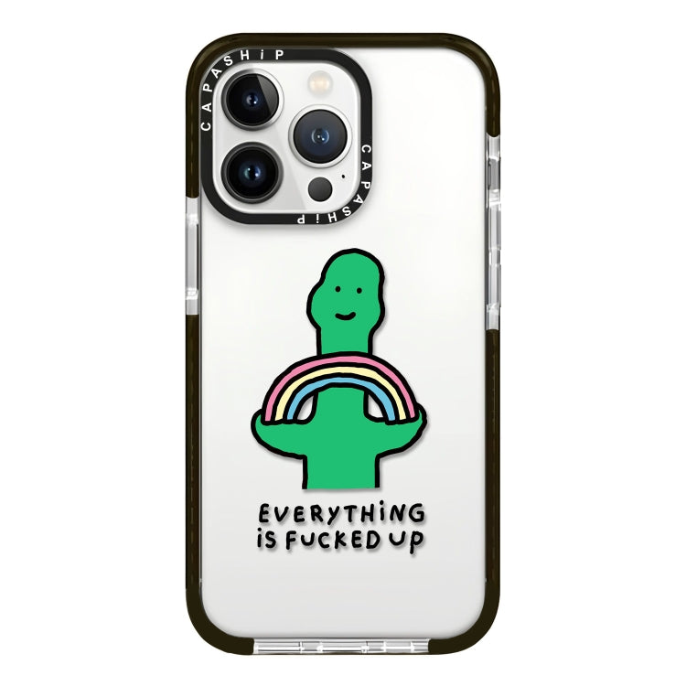 Simple Illustration Pattern Full Coverage Phone Case, For iPhone 15 Pro Max