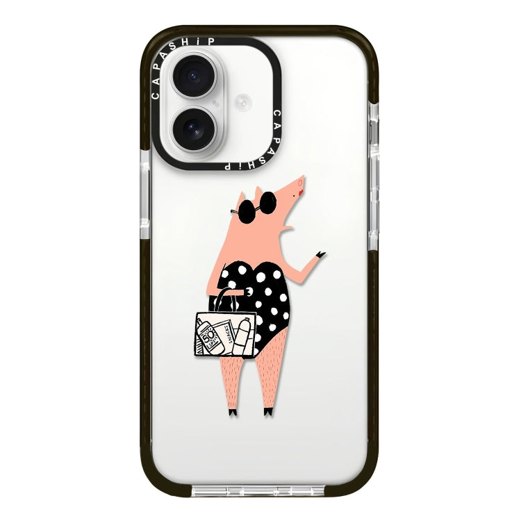 Simple Illustration Pattern Full Coverage Phone Case, For iPhone 16