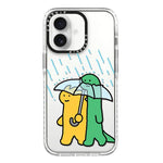 Simple Illustration Pattern Full Coverage Phone Case, For iPhone 16 Plus