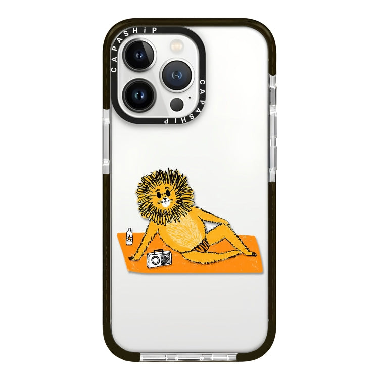 Simple Illustration Pattern Full Coverage Phone Case, For iPhone 16 Pro Max