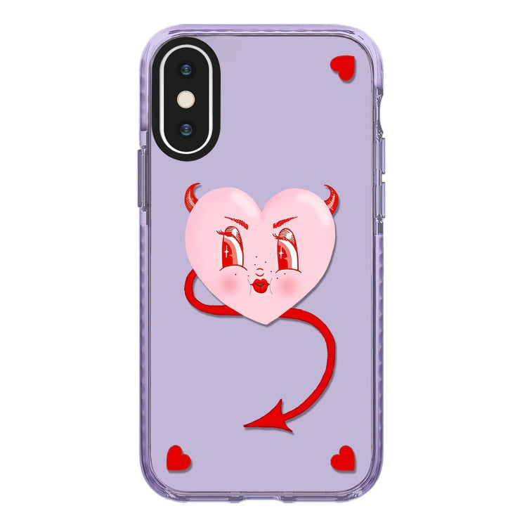 Simple Illustration Pattern Full Coverage Phone Case, For iPhone X / XS