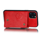 Leather Protective Case with Holder & Card Slots, For iPhone 12 mini, For iPhone 12 / 12 Pro, For iPhone 12 Pro Max