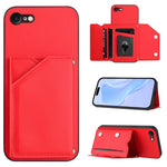Étui de téléphone à quatre fentes pour cartes avec dragonne, toucher doux, pour iPhone 7 / 8 / SE 2020 2022, pour iPhone 13 Pro Max, pour iPhone 13 Pro, pour iPhone 13, pour iPhone 13 mini, pour iPhone 12, pour iPhone 12 Pro Max, pour iPhone 12 Pro