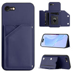 Étui de téléphone à quatre fentes pour cartes avec dragonne, toucher doux, pour iPhone 7 / 8 / SE 2020 2022, pour iPhone 13 Pro Max, pour iPhone 13 Pro, pour iPhone 13, pour iPhone 13 mini, pour iPhone 12, pour iPhone 12 Pro Max, pour iPhone 12 Pro