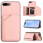 Étui de téléphone à quatre emplacements pour cartes avec dragonne, toucher agréable, pour iPhone 12 mini, pour iPhone 11 Pro Max, pour iPhone 11, pour iPhone 11 Pro, pour iPhone X / XS, pour iPhone XR, pour iPhone XS Max, pour iPhone 7 Plus / 8 Plus