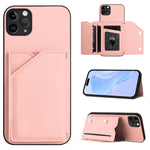 Étui de téléphone à quatre emplacements pour cartes avec dragonne, toucher agréable, pour iPhone 12 mini, pour iPhone 11 Pro Max, pour iPhone 11, pour iPhone 11 Pro, pour iPhone X / XS, pour iPhone XR, pour iPhone XS Max, pour iPhone 7 Plus / 8 Plus