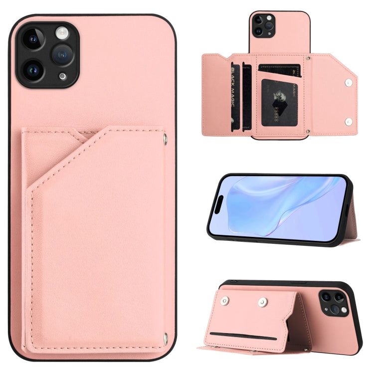 Étui de téléphone à quatre emplacements pour cartes avec dragonne, toucher agréable, pour iPhone 12 mini, pour iPhone 11 Pro Max, pour iPhone 11, pour iPhone 11 Pro, pour iPhone X / XS, pour iPhone XR, pour iPhone XS Max, pour iPhone 7 Plus / 8 Plus