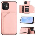 Étui de téléphone à quatre fentes pour cartes avec dragonne, toucher doux, pour iPhone 7 / 8 / SE 2020 2022, pour iPhone 13 Pro Max, pour iPhone 13 Pro, pour iPhone 13, pour iPhone 13 mini, pour iPhone 12, pour iPhone 12 Pro Max, pour iPhone 12 Pro