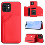 Étui de téléphone à quatre fentes pour cartes avec dragonne, toucher doux, pour iPhone 7 / 8 / SE 2020 2022, pour iPhone 13 Pro Max, pour iPhone 13 Pro, pour iPhone 13, pour iPhone 13 mini, pour iPhone 12, pour iPhone 12 Pro Max, pour iPhone 12 Pro