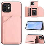 Étui de téléphone à quatre emplacements pour cartes avec dragonne, toucher agréable, pour iPhone 12 mini, pour iPhone 11 Pro Max, pour iPhone 11, pour iPhone 11 Pro, pour iPhone X / XS, pour iPhone XR, pour iPhone XS Max, pour iPhone 7 Plus / 8 Plus