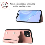 Étui de téléphone à quatre emplacements pour cartes avec dragonne, toucher agréable, pour iPhone 12 mini, pour iPhone 11 Pro Max, pour iPhone 11, pour iPhone 11 Pro, pour iPhone X / XS, pour iPhone XR, pour iPhone XS Max, pour iPhone 7 Plus / 8 Plus