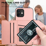 Étui de téléphone à quatre emplacements pour cartes avec dragonne, toucher agréable, pour iPhone 12 mini, pour iPhone 11 Pro Max, pour iPhone 11, pour iPhone 11 Pro, pour iPhone X / XS, pour iPhone XR, pour iPhone XS Max, pour iPhone 7 Plus / 8 Plus