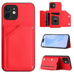 Étui de téléphone à quatre emplacements pour cartes avec dragonne, toucher agréable, pour iPhone 12 mini, pour iPhone 11 Pro Max, pour iPhone 11, pour iPhone 11 Pro, pour iPhone X / XS, pour iPhone XR, pour iPhone XS Max, pour iPhone 7 Plus / 8 Plus