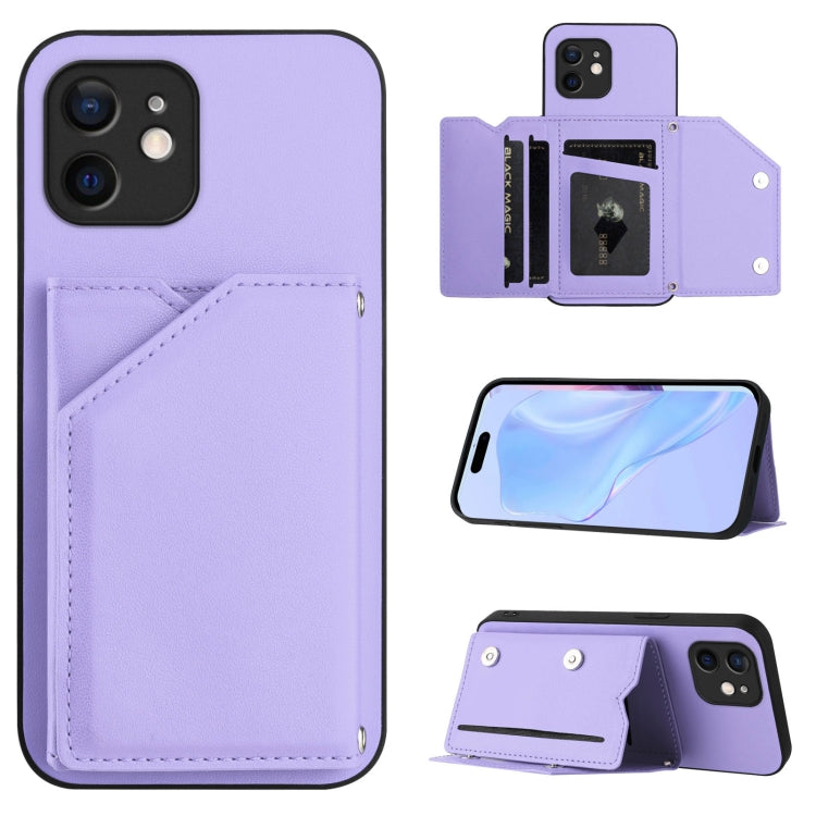 Étui de téléphone à quatre emplacements pour cartes avec dragonne, toucher agréable, pour iPhone 12 mini, pour iPhone 11 Pro Max, pour iPhone 11, pour iPhone 11 Pro, pour iPhone X / XS, pour iPhone XR, pour iPhone XS Max, pour iPhone 7 Plus / 8 Plus
