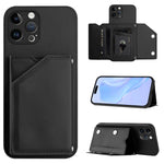 Étui de téléphone à quatre fentes pour cartes avec dragonne, toucher doux, pour iPhone 7 / 8 / SE 2020 2022, pour iPhone 13 Pro Max, pour iPhone 13 Pro, pour iPhone 13, pour iPhone 13 mini, pour iPhone 12, pour iPhone 12 Pro Max, pour iPhone 12 Pro