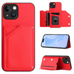 Étui de téléphone à quatre fentes pour cartes avec dragonne, toucher doux, pour iPhone 7 / 8 / SE 2020 2022, pour iPhone 13 Pro Max, pour iPhone 13 Pro, pour iPhone 13, pour iPhone 13 mini, pour iPhone 12, pour iPhone 12 Pro Max, pour iPhone 12 Pro