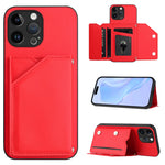 Étui de téléphone à quatre fentes pour cartes avec dragonne, toucher doux, pour iPhone 7 / 8 / SE 2020 2022, pour iPhone 13 Pro Max, pour iPhone 13 Pro, pour iPhone 13, pour iPhone 13 mini, pour iPhone 12, pour iPhone 12 Pro Max, pour iPhone 12 Pro