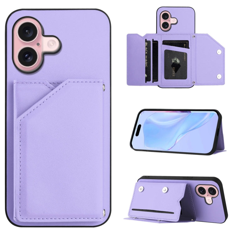 Étui de téléphone à quatre emplacements pour cartes avec dragonne, toucher agréable, pour iPhone 17 Pro Max, pour iPhone 17 Pro, pour iPhone 17, pour iPhone Air, pour iPhone 16 Pro Max, pour iPhone 16 Pro, pour iPhone 16 Plus, pour iPhone 16