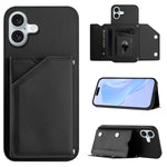 Étui de téléphone à quatre emplacements pour cartes avec dragonne, toucher agréable, pour iPhone 17 Pro Max, pour iPhone 17 Pro, pour iPhone 17, pour iPhone Air, pour iPhone 16 Pro Max, pour iPhone 16 Pro, pour iPhone 16 Plus, pour iPhone 16