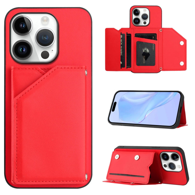 Étui de téléphone à quatre emplacements pour cartes avec dragonne, toucher agréable, pour iPhone 17 Pro Max, pour iPhone 17 Pro, pour iPhone 17, pour iPhone Air, pour iPhone 16 Pro Max, pour iPhone 16 Pro, pour iPhone 16 Plus, pour iPhone 16