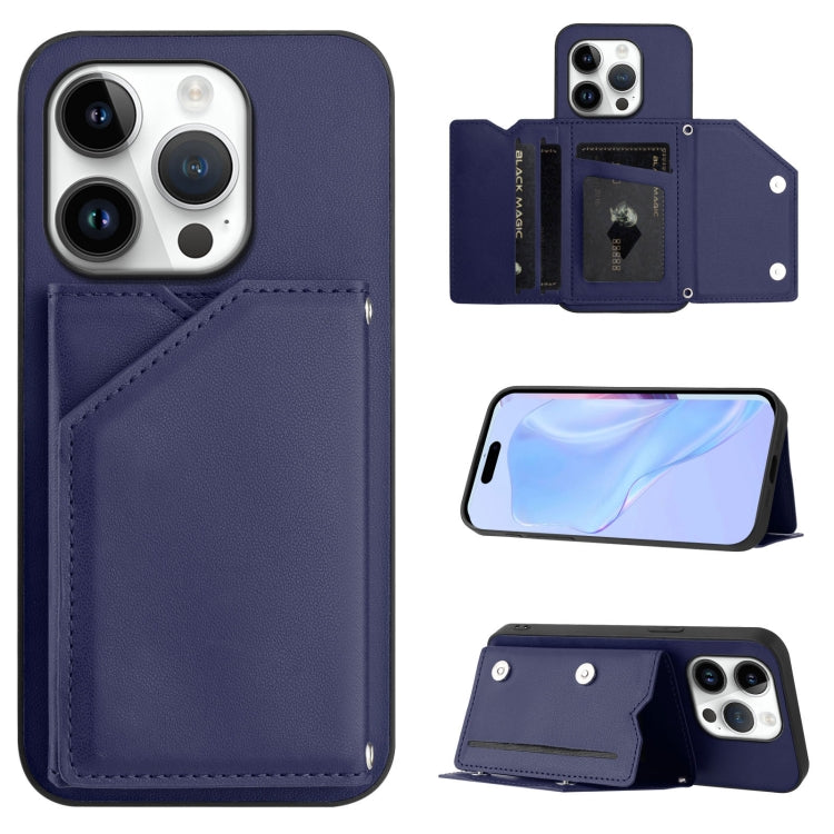 Étui de téléphone à quatre emplacements pour cartes avec dragonne, toucher agréable, pour iPhone 17 Pro Max, pour iPhone 17 Pro, pour iPhone 17, pour iPhone Air, pour iPhone 16 Pro Max, pour iPhone 16 Pro, pour iPhone 16 Plus, pour iPhone 16