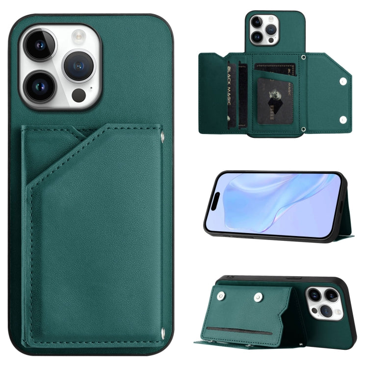Étui de téléphone à quatre emplacements pour cartes avec dragonne, toucher agréable, pour iPhone 17 Pro Max, pour iPhone 17 Pro, pour iPhone 17, pour iPhone Air, pour iPhone 16 Pro Max, pour iPhone 16 Pro, pour iPhone 16 Plus, pour iPhone 16