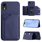 Étui de téléphone à quatre emplacements pour cartes avec dragonne, toucher agréable, pour iPhone 12 mini, pour iPhone 11 Pro Max, pour iPhone 11, pour iPhone 11 Pro, pour iPhone X / XS, pour iPhone XR, pour iPhone XS Max, pour iPhone 7 Plus / 8 Plus