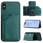 Étui de téléphone à quatre emplacements pour cartes avec dragonne, toucher agréable, pour iPhone 12 mini, pour iPhone 11 Pro Max, pour iPhone 11, pour iPhone 11 Pro, pour iPhone X / XS, pour iPhone XR, pour iPhone XS Max, pour iPhone 7 Plus / 8 Plus